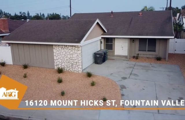 16120 Mount Hicks Street - 16120 Mount Hicks Street, Fountain Valley, CA 92708