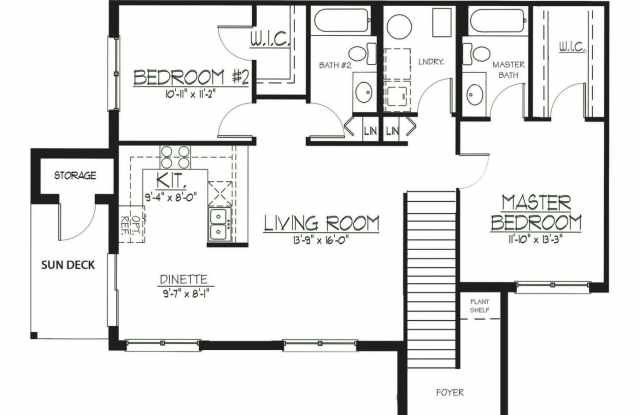 2Br/2Ba Rental Home - Second Floor