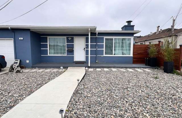 Updated 3Bed/1Bath Single Family Home in South San Francisco - Furnished or Unfurnished - 53 Calvert Avenue, South San Francisco, CA 94080