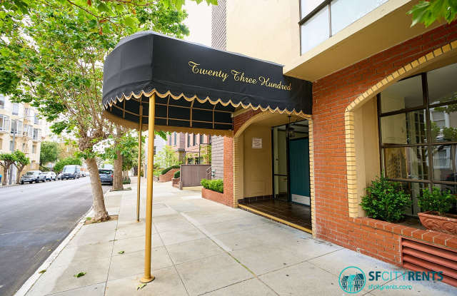 Pacific Heights: Studio Located 1 Block from Fillmore w/ Sleeping Alcove, Dining Area, Laundry Onsite  Optional Parking