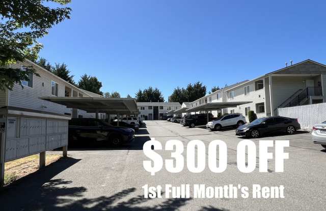 $300 Off First Full Month!  1 Bedroom 1 Bathroom - Ground Floor - Bonney Lake Condo - #C1