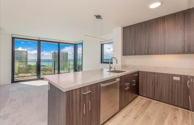 Photo of High Floor 2 BED/2 BATH/2 PRKG in brand new ILILANI - W/D INSIDE, LANAI, Corner Unit w/ Ocean View!!