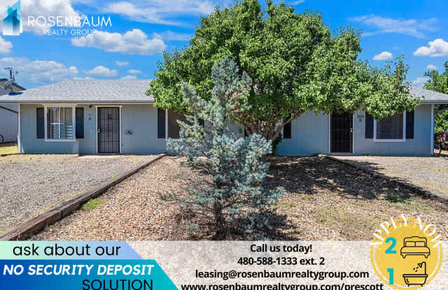 Cozy 2-bedrooms, 1-bath single-level duplex in Prescott Valley!