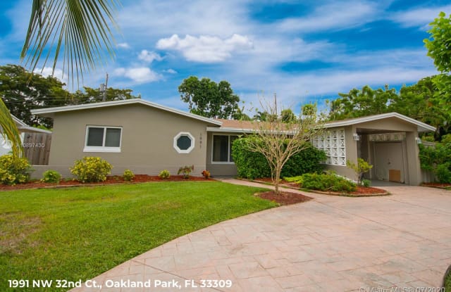 1991 NW 32nd Ct - 1991 Northwest 32nd Court, Oakland Park, FL 33309