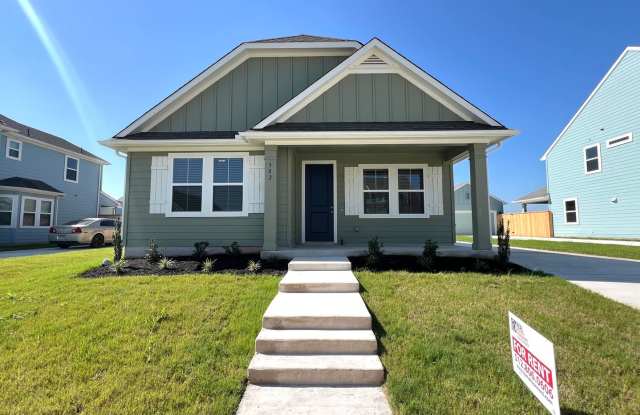 2024, Single Story, Detached, 3 Bedrooms and 2 Bathroom Single Family Home for Rent in Taylor, TX, across street from Taylor High School