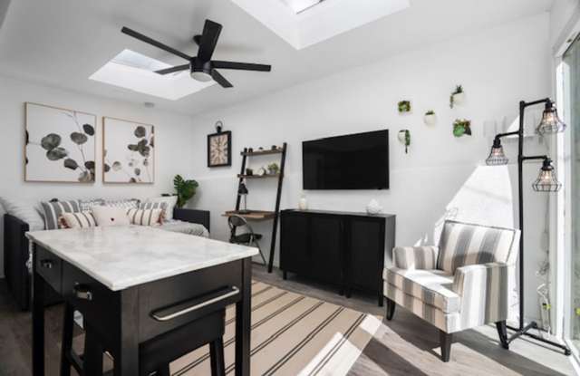 Stunning Furnished Mission Hills Studio w/ Private Patio  On-Site W/D!