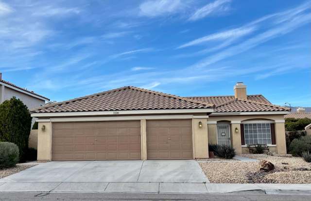 Single Story, Three Car Garage, Three Bedroom! Covered Patio! No Carpets!!! - 1536 Singing Bird Lane, North Las Vegas, NV 89031