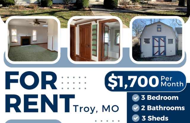 3 Bed 2 Bath House for Rent in Troy, MO