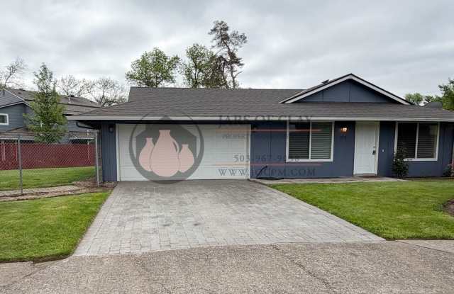 Salem 3BR with AC in Every Room! | 2-Car Garage & Fenced Yard