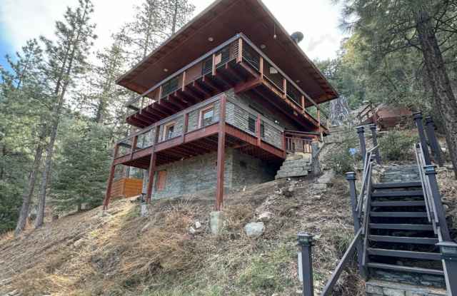 2-Bed, 1-Bath Mountain Cabin Retreat with Hot Tub, Views  Wraparound Deck!