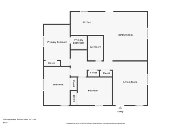 2725 Laguna Ave-3BR/1.5BA-Stratford Rd Area