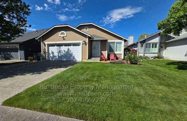 Single-Level Home in M Section of Rohnert Park ~ 1388 Miramonte Place, 1442 sq. ft.