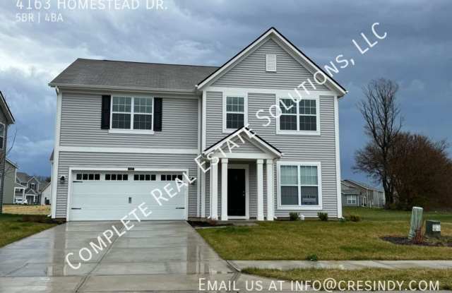 Now showing this 5BR, 3 1/2 BA two story home located at 4163 Homestead Dr., Whitestown, IN photos photos