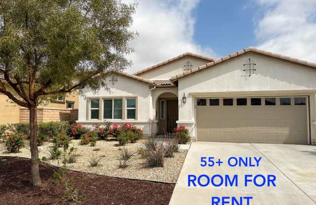 COMING SOON! * RARE OPPORTUNITY * SENIOR (55+) ROOM FOR RENT IN PRISTINE GATED COMMUNITY IN MENIFEE!