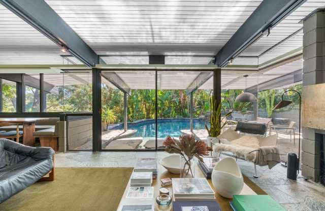 3 Bed / 3 Bath Private Mid-Century Oasis with Pool, Detached Studio  Canyon Views