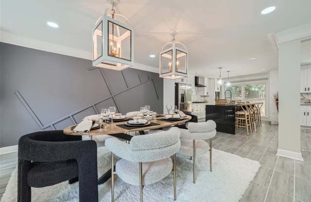 High-End Fully Furnished Luxury Gated French Chateau behind Dunwoody Country Club