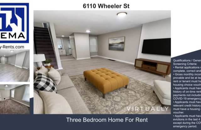 Photo of 3-Bedroom Row Home in Philadelphia with Modern Finishes and Front Porch