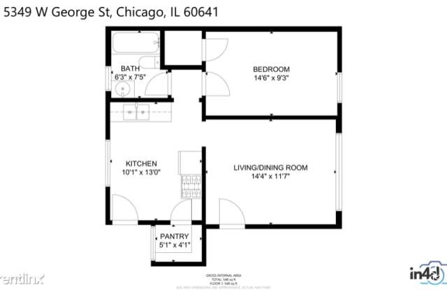 5349 W George St 2 - 5349 West George Street, Chicago, IL 60641