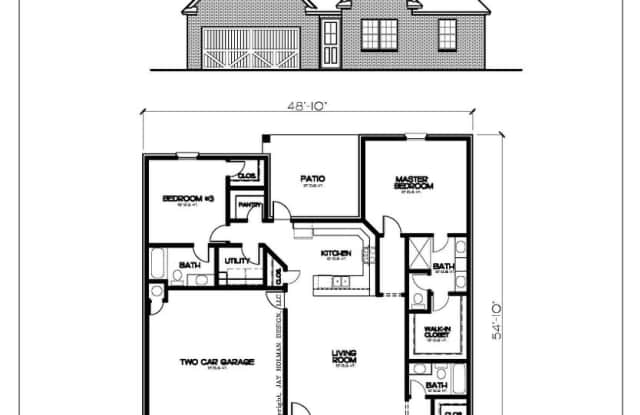 Photo of 3 bedroom, 3 bathroom, 2 car garage with a study in Gated Neighborhood