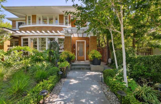 Beautifully Appointed 7-Bedroom Home with Lush Garden Setting in Palo Alto