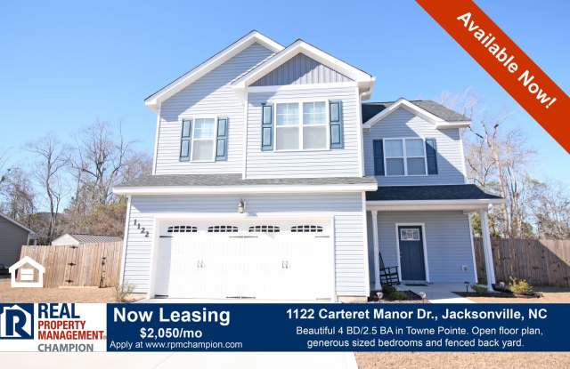Spacious Home with Fenced Back Yard Convenient to Cam Lejeune
