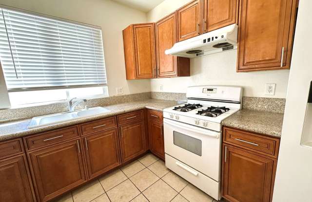 Cozy two-story property tucked into a gated community in the heart of Las Vegas.