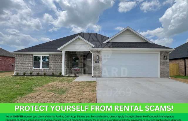Tontitown - Single-Family Home- Gorgeous Hawthorne Plan- 9 Month Lease