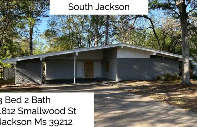 3 bedroom 2 bath home available for rent - 1812 Smallwood Street, Jackson, MS 39212