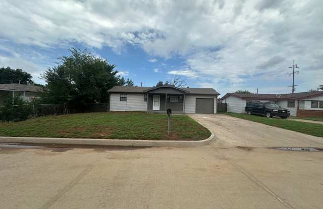 3 bed, 1 bath, 1 car garage