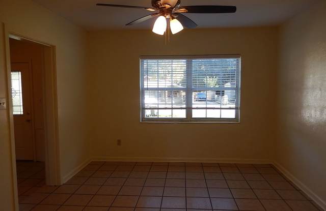 CUTE 2/1 House w/ Huge Yard, Tile Floors Throughout, Office,  Large Storage Room! Available NOW for $1100/month!