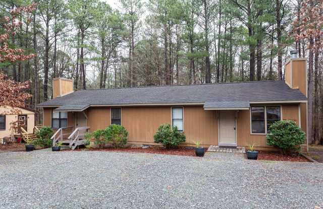 Available early August! One level, 2 bedroom duplex close to Chapel Hill and Durham!