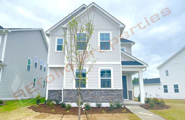 Gorgeous Brand New 4 Bedroom 3 Bath Home with Fiber Internet Included, 1st Floor Guest Suite with Attached 2 Car Rear Entry Garage in Edge of Auburn Subdivision, Raleigh, Available Now! - 311 Edge Of Auburn Boulevard, Wake County, NC 27520