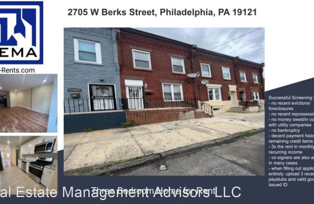 2705 W Berks Street - 2705 West Berks Street, Philadelphia, PA 19121