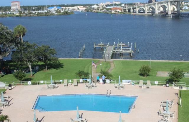 Riverfront 6th Floor Condo Overlooking The Pool: Includes Water, Basic Cable  internet