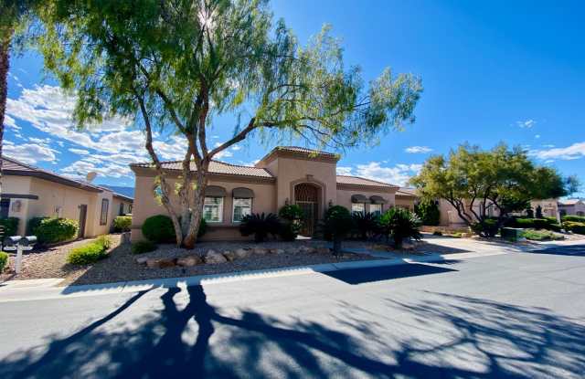 Beautiful single story 3 bed 3.5 bath home in age restricted 55+ golf course community.