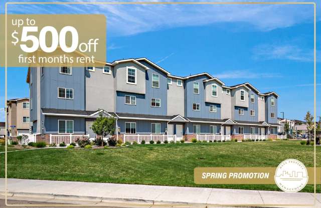 Gorgeous 3-Story Payton Model Townhomes in Entrata Farms of Meridian. Luxurious Amenities! - 3892 West Fresh Powder Lane, Ada County, ID 83642