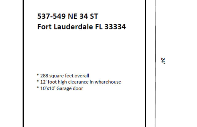 537 NE 34th Street - Bay 16 - 537 Northeast 34th Street, Oakland Park, FL 33334