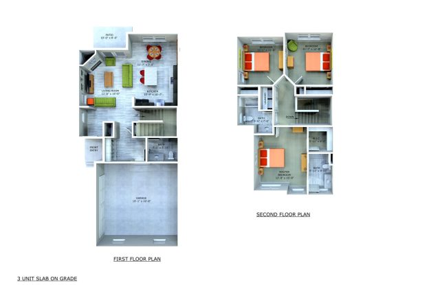 The Warbler | Three Bedroom Townhome - 449 Somerset Drive Northeast, Grand Rapids, MI 49503