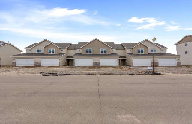 Big Lake row style / front to back townhome for RENT; 3bd 3ba 2car attached garage
