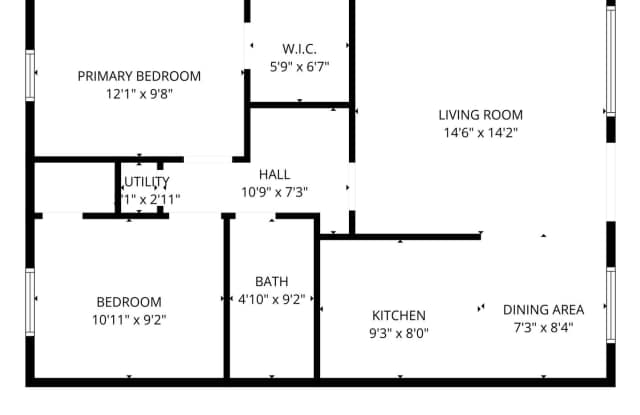 Cute 2 bedroom!