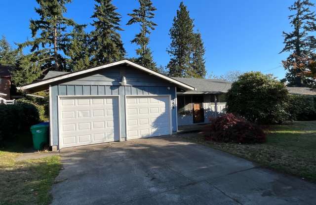 Hazelwood Ranch Home with Huge Yard, Attached 2 car Garage, Gas heat, W/D - 144 Northeast 146th Avenue, Portland, OR 97230