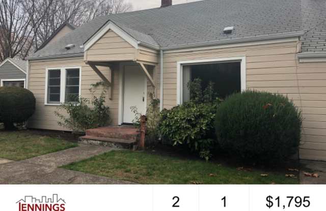 Two bedroom, one bathroom with bonus attic space!