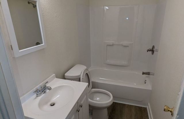 Ground Level 2 Bedroom, 2 Bath apartment. New flooring and paint. Tenant pays electric and natural gas. Water, Sewer, Trash included with monthly rent. Apply online at Homeboundprops.com