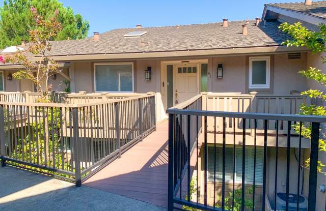 Townhome with Stunning Vasona Lake & Foothill Views Near Downtown Los Gatos