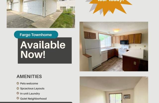 Photo of Spacious 3-Bed, 2-Bath Townhome in the Heart of South Fargo