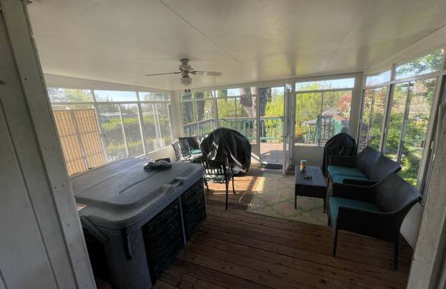 Oroville-Furnished-Turnkey-3 bedroom 2 bath home, hot tub, gazebo, landscaped yard, solar