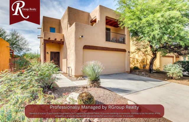 Modern 3BR/2.5BA Tucson Home with Private Balcony, Fenced Yard & 2-Car Garage