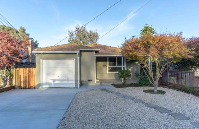 **Beautiful Single-Family Home near Downtown, Caltrain, and Shopping Centers** - 1351 Woodland Avenue, San Carlos, CA 94070