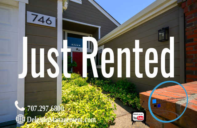 Court location Benicia 3 bedroom with plenty of upgrades