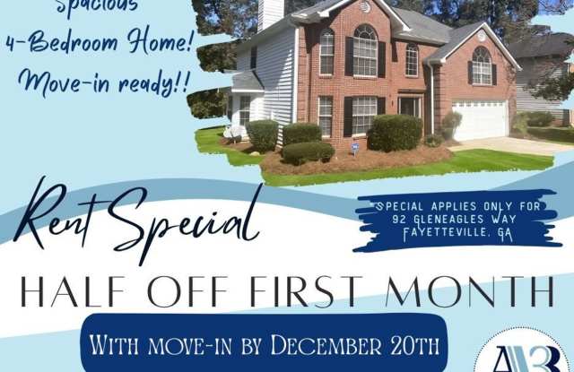 Photo of Half off first month's rent with move-in by December 20th!! Welcome to this Big  Beautiful 4 Bedroom Home In Fayetteville!